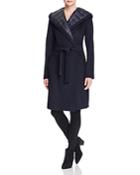 Dawn Levy Paige Down-lined Wrap Coat - 100% Exclusive