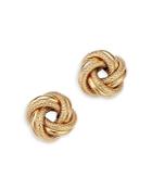Bloomingdale's Love Knot Stud Earrings In 14k Yellow Gold- 100% Exclusive