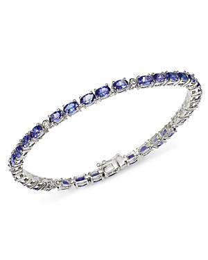 Bloomingdale's Tanzanite & Diamond Bracelet In 14k White Gold - 100% Exclusive