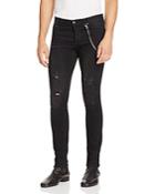 The Kooples Distressed Slim Jeans With Chain In Black