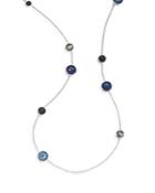 Ippolita Sterling Silver Wonderland Mother-of-pearl And Clear Quartz Doublet Necklace In Astro, 40