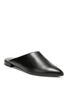 Vince Women's Danna Leather Pointed Toe Mules