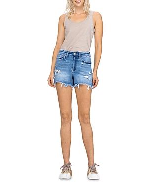Flying Monkey High Rise Stretch Mom Jean Shorts (46% Off) - Comparable Value $56