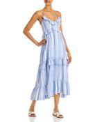 Cinq A Sept Addy Striped Tiered Dress