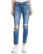 Paige Verdugo Ankle Skinny Jeans In Embarcadero Destructed