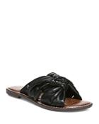 Sam Edelman Women's Garson Quatro Knot Leather Slide Sandals