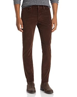 Frame L'homme Skinny Fit Corduroy Jeans In Dark Chocolate