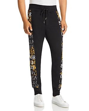 Versace Jenas Couture High Waisted Logo Paneled Sweatpants