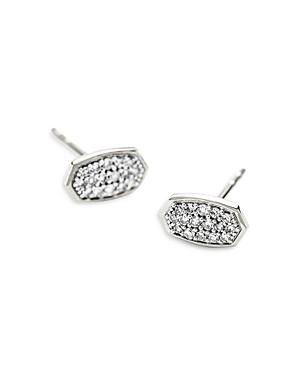 Kendra Scott 14k White Gold Marisa Diamond Pave Stud Earrings