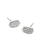 Kendra Scott 14k White Gold Marisa Diamond Pave Stud Earrings