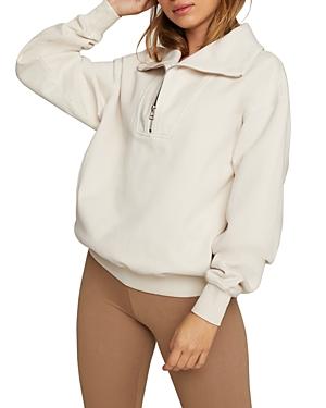 Good American Half Zip Pullover Top