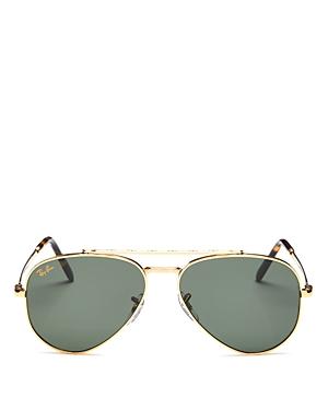 Ray-ban Women's Browbar Aviator Sunglasses, 55 Mm