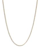 Adina Reyter 14k Yellow Gold Small Textured Bead Link Statement Necklace, 15-16