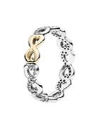 Pandora Ring - 14k Gold, Sterling Silver & Cubic Zirconia Infinite Love