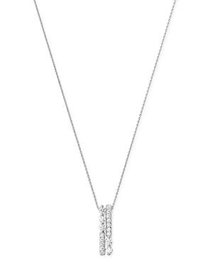 Bloomingdale's Diamond Bar Pendant Necklace In 14k White Gold, 0.33 Ct. T.w. - 100% Exclusive