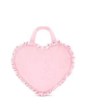 Stoney Clover Lane Ruffled Velvet Mini Heart Tote