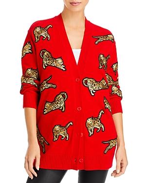 Alice And Olivia Bradford Embroidered Grandpa Cardigan