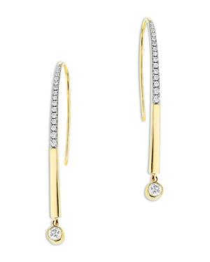 Bloomingdale's Diamond Threader Hoop Earrings In 14k Yellow Gold, 0.50 Ct. T.w. - 100% Exclusive