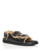 Freda Salvador Women's Piper Shearling Slingback Sandals