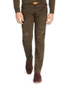 Polo Ralph Lauren Sullivan Repaired Slim Fit Jeans In Parker Olive - 100% Bloomingdale's Exclusive