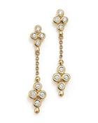 Diamond Bezel Set Drop Earrings In 14k Yellow Gold, .25 Ct. T.w.