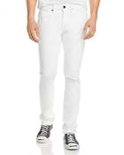 Frame L'homme Skinny Fit Jeans In Blanc Rips