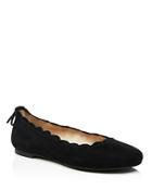 Jack Rogers Women's Lucie Scalloped Suede Ballet Flats