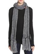 Echo Cable Knit Fringe Scarf - 100% Exclusive