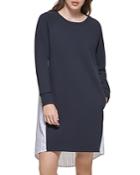 Dkny Mixed Media Sweater Dress