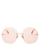 Chloe Women's Rimless Round Sunglasses, 63mm