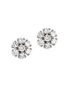 Bloomingdale's Diamond Flower Stud Earrings In 14k White Gold, 0.75 Ct. T.w. - 100% Exclusive
