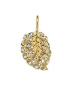 Temple St. Clair 18k Yellow Gold Diamond And Moonstone Feather Pendant