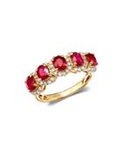 Bloomingdale's Ruby & Diamond Ring In 14k Yellow Gold - 100% Exclusive