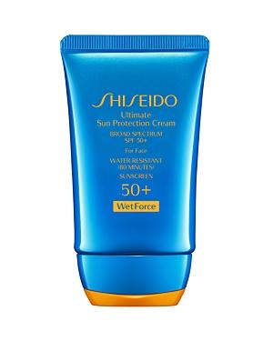 Shiseido Ultimate Sun Protection Cream For Face Spf 50+ Wetforce