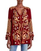 Johnny Was Minerva Button Front Blouse