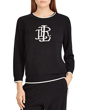 Lauren Ralph Lauren Cashmere Monogram Sweater - 100% Exclusive