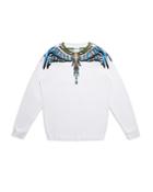 Marcelo Burlon Grizzly Wings Cotton Printed Long Sleeve Tee