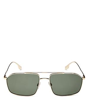 Burberry Men's Polarized Brow Bar Aviator Sunglasses, 59mm