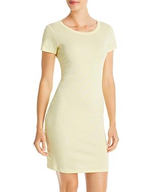 Three Dots Striped Jersey Tee Dress