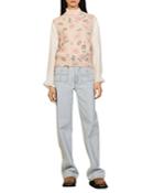Sandro Colette Jacquard Sweater