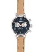 Shinola The Canfield Chronograph Leather Strap Watch, 38mm