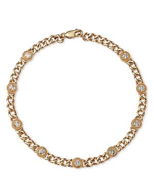 Bloomingdale's Diamond Cuban Link Bracelet In 14k Yellow Gold, 0.75 Ct. T.w. - 100% Exclusive