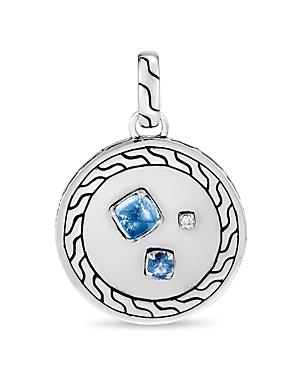 John Hardy Classic Chain Sterling Silver Diamond Amulet