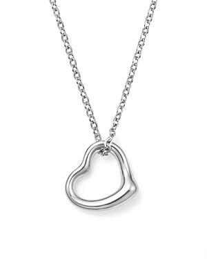 Bloomingdale's Sterling Silver Open Heart Pendant Necklace, 18 - 100% Exclusive