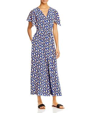 Jason Wu Leopard Print Belted Maxi Dress