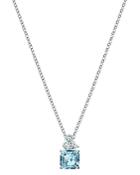 Swarovski Aqua Crystal Pendant Necklace, 14-7/8