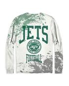 Junk Food New York Jets Long Sleeve Tie Dye Crewneck Tee