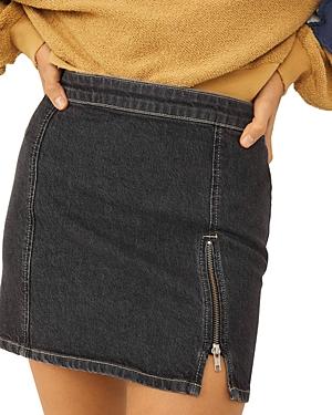 Free People Midnight Magic Denim Mini Skirt