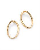 Alberto Amati 14k Yellow Gold Twisted Oval Hoop Earrings - 100% Exclusive