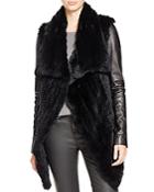 Mackage Jackie Fur Coat With Leather Sleeves - 100% Exclusive
